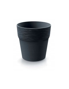 Ghiveci decorativ de flori, rotund, antracit, 17.8x18 cm,...
