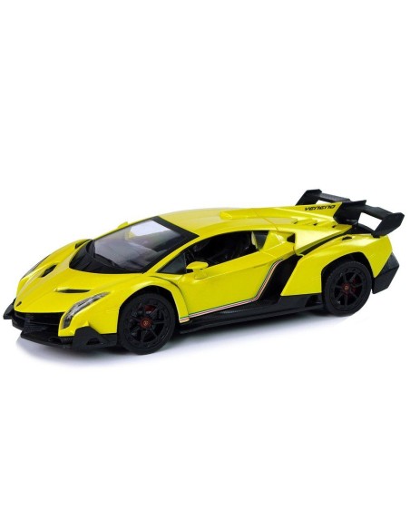 Masinuta sport RC pentru copii cu telecomanda, Lamborghini Veneno galben, LeanToys, 9741