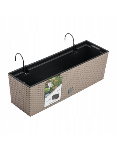 Jardiniera decorativa, suport metalic, imitatie...
