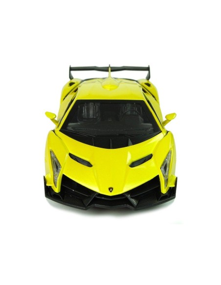 Masinuta sport RC pentru copii cu telecomanda, Lamborghini Veneno galben, LeanToys, 9741