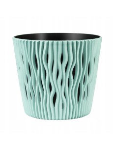 Ghiveci decorativ de flori, rotund, verde, 7.9 L,...
