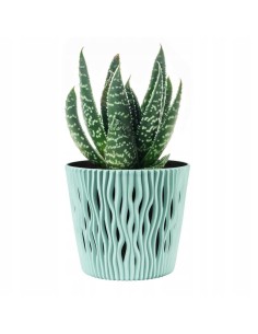 Ghiveci decorativ de flori, rotund, verde, 7.9 L,... 2