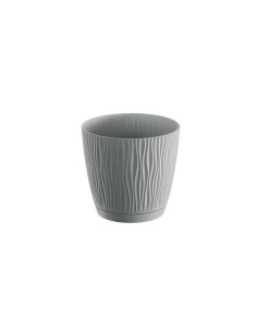 Ghiveci decorativ de flori, rotund, gri, 1.6 L, 14.9x13.9...
