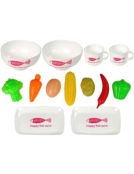 Set de joaca pentru copii, oale, plita electrica si accesorii pentru bucatarie, LeanToys, 9841