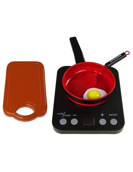 Set de joaca pentru copii, oale, plita electrica si accesorii pentru bucatarie, LeanToys, 9841