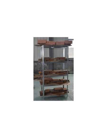 Rafturi depozitare, metalice, 5 polite, set 2 buc, 175 kg, 90x30x180 cm