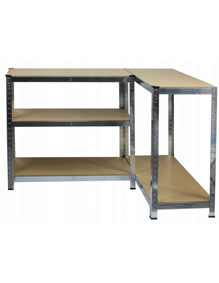 Rafturi depozitare, metalice, 5 polite, set 2 buc, 175 kg, 90x30x180 cm