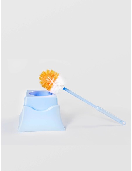 Perie pentru toaleta cu suport LUX, STERK din plastic, 23cm X 11cm diverse culori