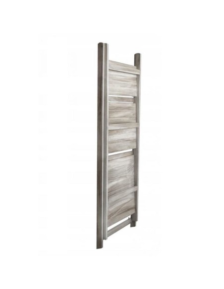 Raft depozitare, biblioteca, tip scara, pliabil, lemn, 3 polite, natur, 42x39x109 cm