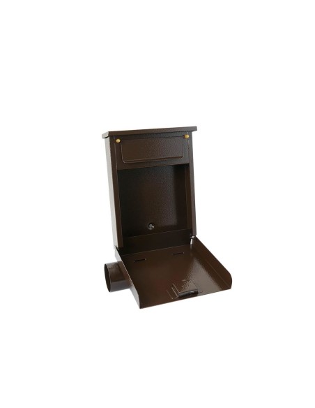 Cutie postala, cu loc pentru ziar, maro, format B6, 23x6.5x33.5 cm, Damech