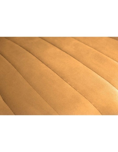 Scaun bucatarie/living, catifea, metal, galben mustar, 54x61x83 cm, Viva