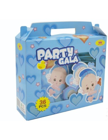 Set pentru petrecere copii, Bebelus albastru,...