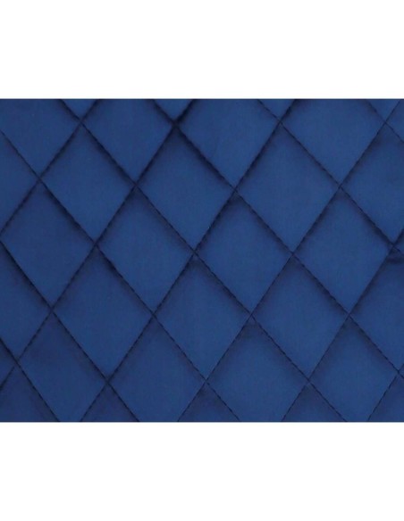Scaun bucatarie/living, catifea, model cusatura pe spate, albastru inchis, max 100 kg, 44x52x85 cm, Vigo