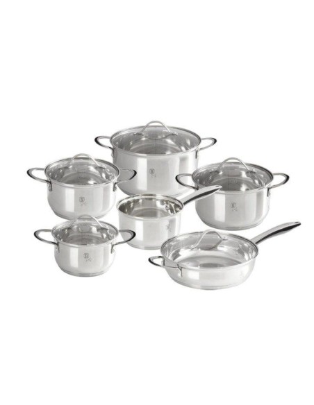 Set oale, cratite si tigai, 12 piese, inox, Silver Jewellery, Berlinger Haus, BH 6661