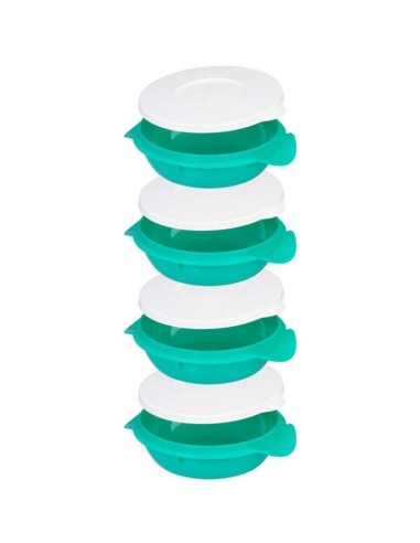 Caserola alimente, plastic, etansa, verde, 4...
