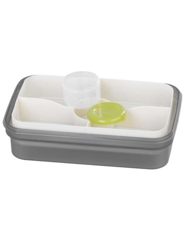Cutie/caserola alimente, plastic, etansa, gri,...