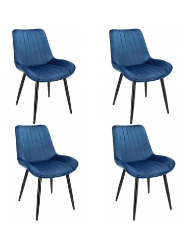 Scaune bucatarie/living, catifea, metal,...