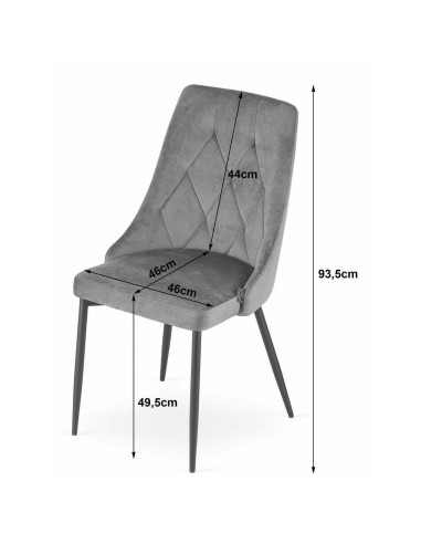 Scaun bucatarie/living, Artool, Imola, catifea,...