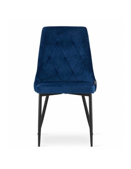 Scaun bucatarie/living, Artool, Imola, catifea, metal, bleumarin, 48.5x61x93.5 cm