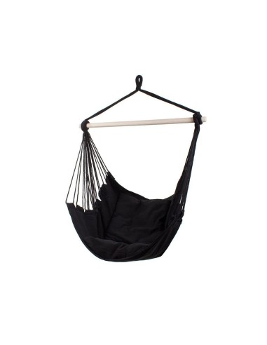 Hamac tip scaun, Verk Group, negru, cu 2 perne,...