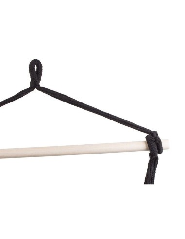 Hamac tip scaun, Verk Group, negru, cu 2 perne,...