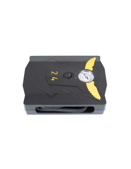 Compresor aer auto, Verk Group, 12 V, 150 PSI, 10 bar, cu manometru, 19x15x5 cm