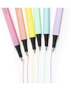 Set de 6 pixuri, Kidea, culori pastelate 2