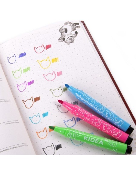 Set de 24 markere, Kidea Jumbo Markers, multicolore