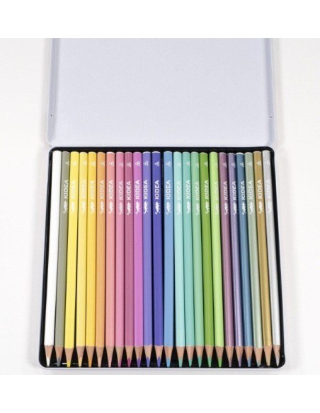 Set 24 creioane frumoase pentru copii, Kidea, multicolore