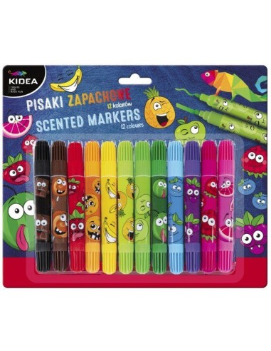 Set de 12 carioci  parfumate cu 2 capete,...