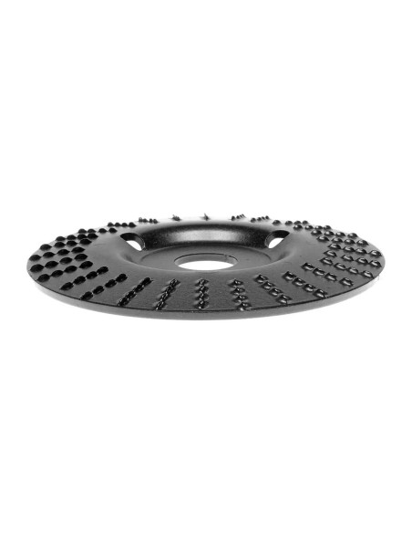 Disc circular slefuit, modelat, raspel, pentru lemn, plastic, cauciuc, beton celular, gradatie I, 125x22.2 mm, Dedra