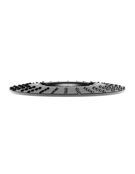 Disc circular slefuit, modelat, raspel, pentru lemn, plastic, cauciuc, beton celular, gradatie I, 125x22.2 mm, Dedra