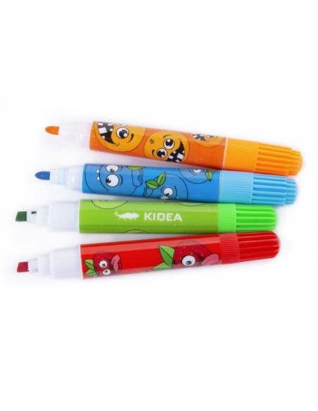 Set de 12 carioci  parfumate cu 2 capete, Kidea, multicolore