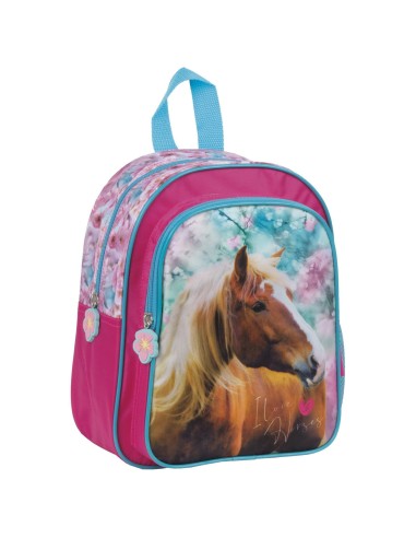 Ghiozdan roz de gradinita pentru fetite, Cleo...