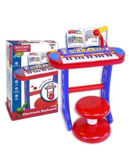 BONTEMPI ORGA ELECTRONICA ALBASTRA CU SCAUN SI MICROFON