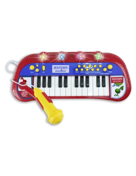 BONTEMPI ORGA ELECTRONICA CU MICROFON SI SCAUN ROSIE