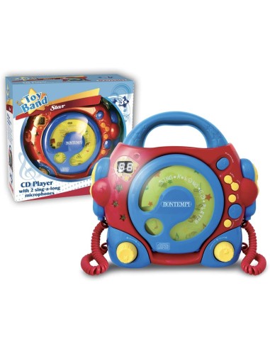 BONTEMPI CD PLAYER PORTABIL CU 2 MICROFOANE SI...