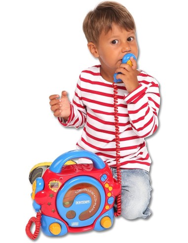 BONTEMPI CD PLAYER PORTABIL CU 2 MICROFOANE SI...