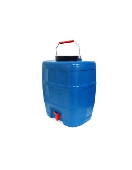 Bidon camping 20 L, cu robinet si maner, albastru, plastic