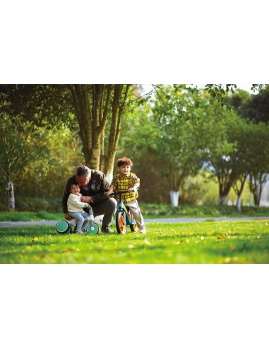 HAPE BICICLETA DE ECHILIBRU VERDE CU 3 ROTI