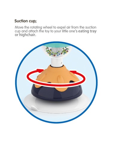 JUCARIE BEBE CU VENTUZA - ANIMALUT