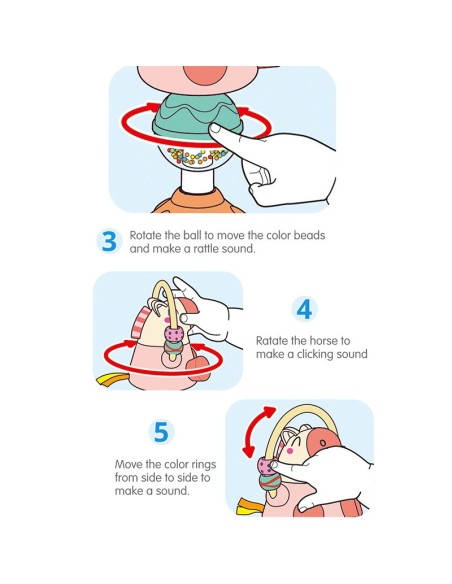 JUCARIE BEBE CU VENTUZA - ANIMALUT