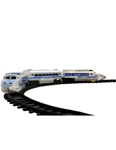 Set circuit tren cu baterii, pentru copii,...
