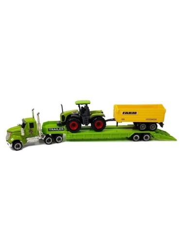 Set camion cu vehicule agricole, tractoare,...