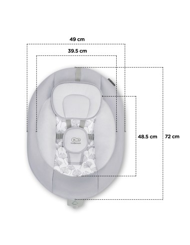 LEAGAN ELECTRIC KINDERKRAFT LULI, 2 IN 1, GREY
