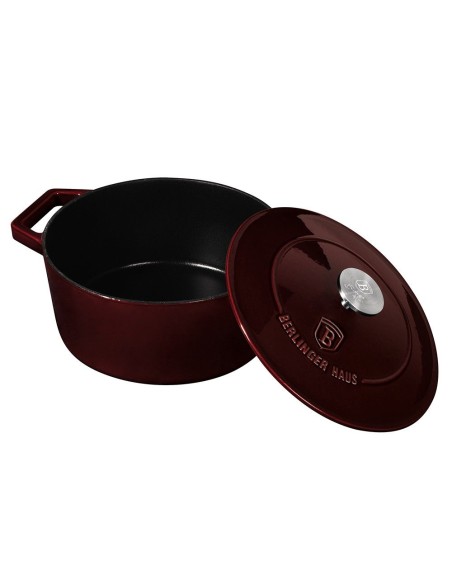 Cratita, cu capac 20cm, din fonta emailata, Burgundy Collection, Berlinger Haus, BH 6516