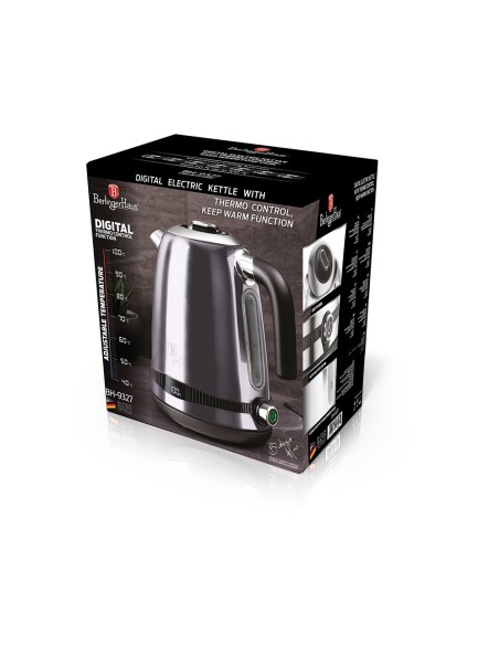 Fierbator electric, cu afisaj digital, 1.7 L, Carbon Pro Edition, Berlinger Haus, BH 9327