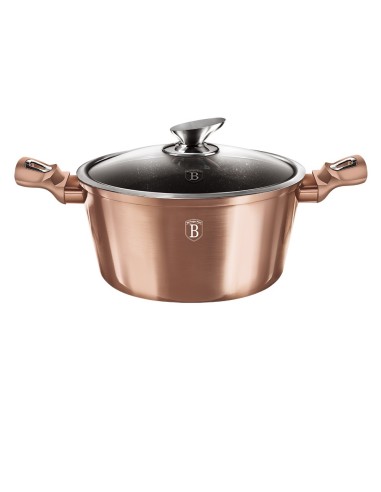 Oala cu capac 28 cm, BerlingerHaus, Rose Gold,...