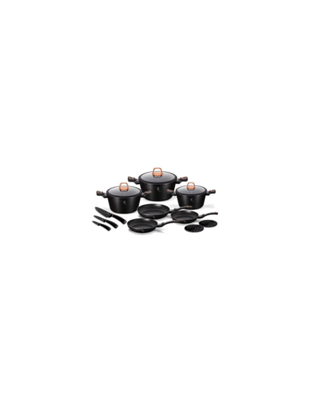 Set oale, tigai si accesorii, 14 piese, Black Rose Collection, BerlingerHaus, BH 7187
