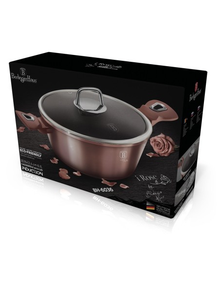 Oala cu capac, 28 cm, I-Rose Collection, BerlingerHaus, BH 6036